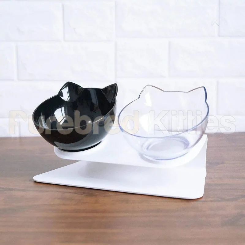 Purring Pet Food and Water Bowl