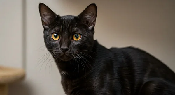 Perfect Melanistic Black Bengal Cat