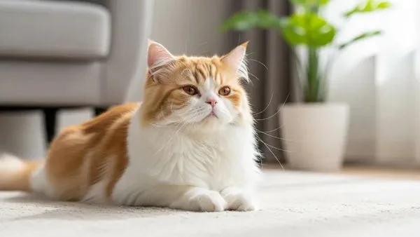 Adult Persian cat showing healthy appearance and calm temperament