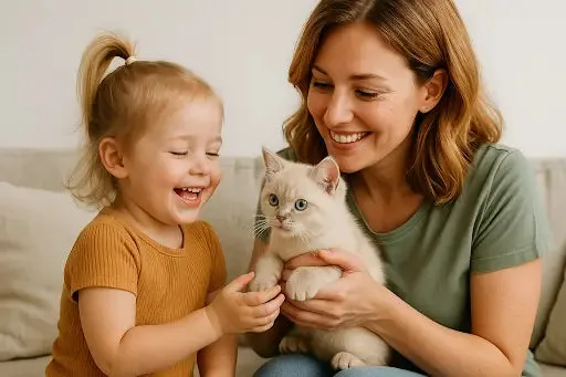 How to Introduce Your Kitten to Children: A Soft and Safe Start