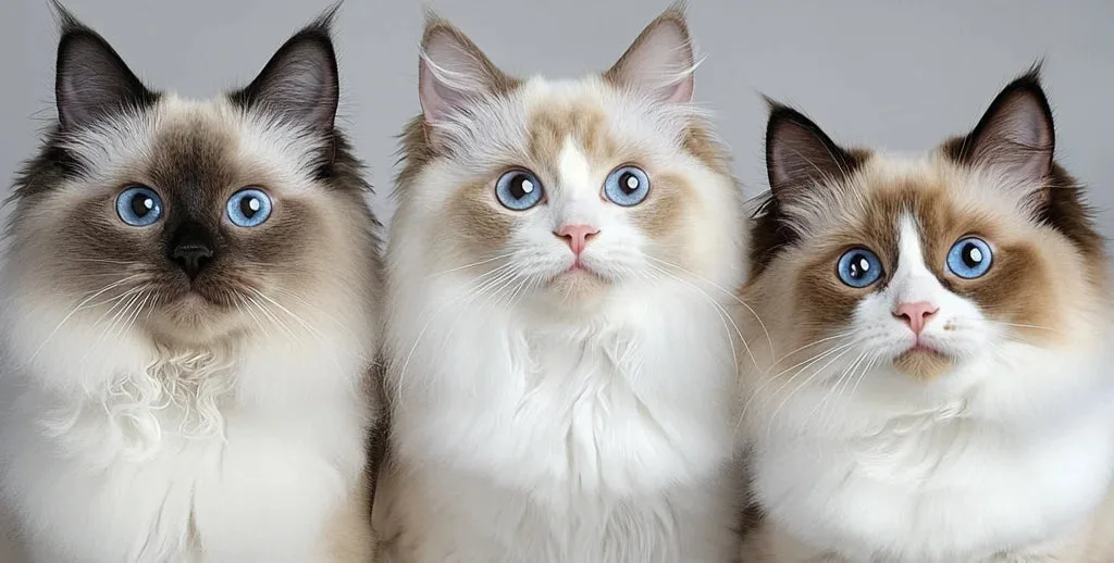 different types of ragdoll cats